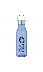 Botella reciclada sin BPA con tapón inoxidable - 650 ml
