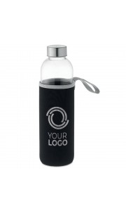 Botella de cristal con funda de neopreno con asa - 750 ml