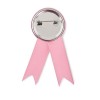 Broche insignia con clip Color Rosa - Vista posterior