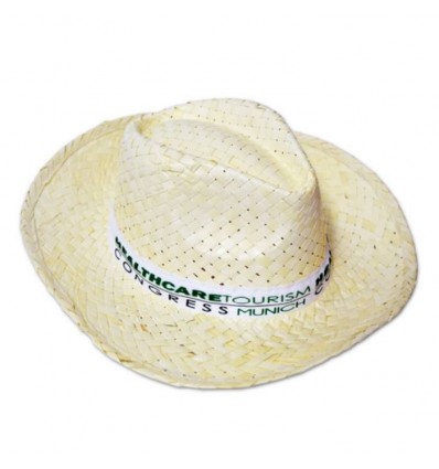 Sombrero de Paja Promocional Básico con cinta personalizada