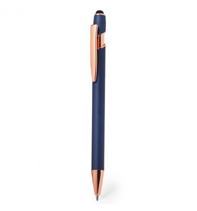 Bolígrafo de aluminio con acabados de color cobre promocional Color Marino