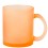 Taza de cristal de color mate para sublimar - 350 ml promocional Color Naranja