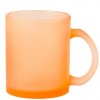 Taza de cristal de color mate para sublimar - 350 ml promocional Color Naranja