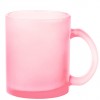 Taza de cristal de color mate para sublimar - 350 ml barata Color Rosa