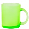 Taza de cristal de color mate para sublimar - 350 ml personalizada Color Verde Claro