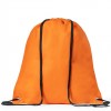 Mochila saco de non-woven con esquinas reforzadas con logo personalizado Color Naranja