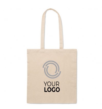 Bolsa de polialgodón 130 gr/m² con asas largas
