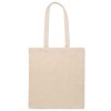 Bolsa de polialgodón 130 gr/m² con asas largas barata Color Beige