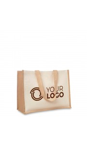 Bolsa de la Compra en Yute y Canvas