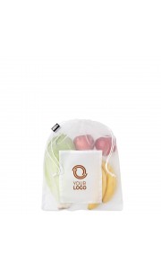 Bolsa rejilla con bolsillo para frutas y verduras