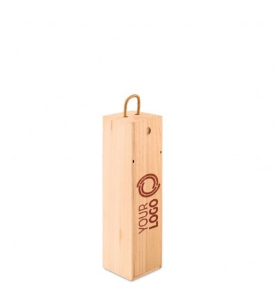 Caja de madera para botella