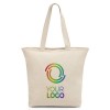 Bolsa con cremallera y bolsillo interior algodón 280 gr/m²