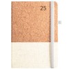 Agenda promocional 2025 Quental Dia A5 para regalar Color Natural Claro Vista Frontal