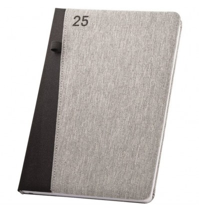 Agenda personalizada 2025 Larson Dia A5 promocional Color Gris