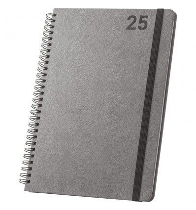 Agenda personalizada wire'o 2025 Simel Semana B5 para publicidad Color Negro