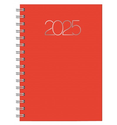 Agenda promocional wire'o 2025 Premium Dia A5 barata Color Rojo