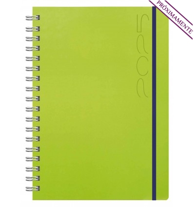 Agenda personalizada wire'o 2025 Tucson Flex Dia B5 para merchandising Color Pistacho