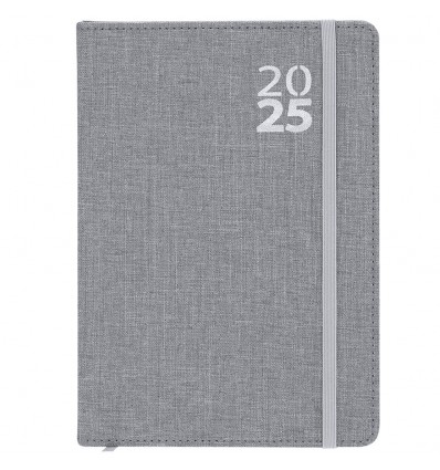 Agenda publicitaria 2025 Nudels Dia A5 con logo Color Gris