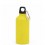 Bidón de aluminio con mosquetón de 400 ml para niños Color Amarillo