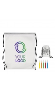 Mochila saco de non-woven para colorear