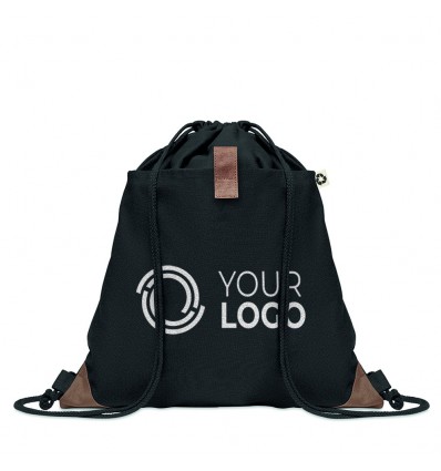 Bolsa de cuerdas de algodón reciclado con tu logo