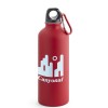 Botella de aluminio mate con mosquetón - 540 ml con logo