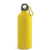 Botella de aluminio mate con mosquetón - 540 ml para eventos Color Amarillo