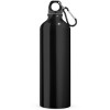 Botella deportiva de aluminio con mosquetón - 800 ml personalizada Color Negro