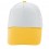 Gorra blanca con visera de color para merchandising