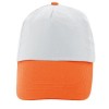 Gorra blanca con visera de color para regalar