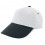 Gorra blanca con visera de color personalizada Color Negro