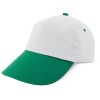 Gorra blanca con visera de color para publicidad Color Verde