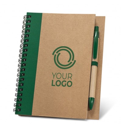 Libreta Publicidad de Papel Craft con Bolígrafo con tu logo