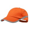 Gorra de algodón con tira reflectante 5 paneles promocional Color Naranja