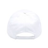 Gorra camionero de 5 paneles en poliéster con frontal blanco - Vista posterior