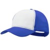 Gorra camionero de 5 paneles en poliéster con frontal blanco promocional Color Azul