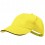 Gorra de algodón peinado con cierre de velcro 5 paneles para empresas Color Amarillo