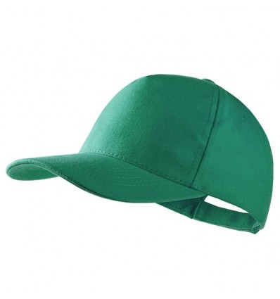 Gorra 100% algodón peinado de 5 paneles para eventos Color Verde