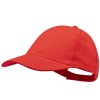 Gorra 100% algodón peinado con cierre de velcro 6 paneles publicitaria Color Rojo