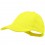 Gorra 100% algodón peinado con cierre de velcro 6 paneles para merchandising Color Amarillo