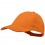 Gorra 100% algodón peinado con cierre de velcro 6 paneles para empresas Color Naranja