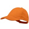 Gorra 100% algodón peinado con cierre de velcro 6 paneles para empresas Color Naranja