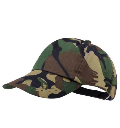 Gorra de camuflaje en algodón y poliéster 5 paneles personalizada Color Camuflaje