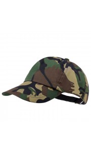 Gorra de camuflaje en algodón y poliéster 5 paneles