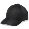 Gorra de microfibra y poliéster con cierre de velcro 6 paneles barata Color Negro