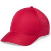 Gorra de microfibra y poliéster con cierre de velcro 6 paneles promocional Color Rojo