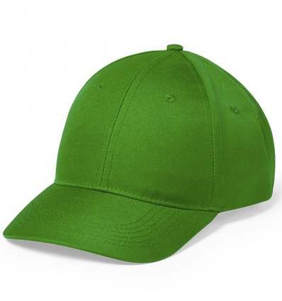 Gorra de microfibra y poliéster con cierre de velcro 6 paneles para merchandising Color Verde