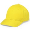 Gorra de microfibra y poliéster con cierre de velcro 6 paneles para publicidad Color Amarillo