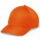 Gorra de microfibra y poliéster con cierre de velcro 6 paneles para empresas Color Naranja