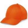 Gorra de microfibra y poliéster con cierre de velcro 6 paneles para empresas Color Naranja